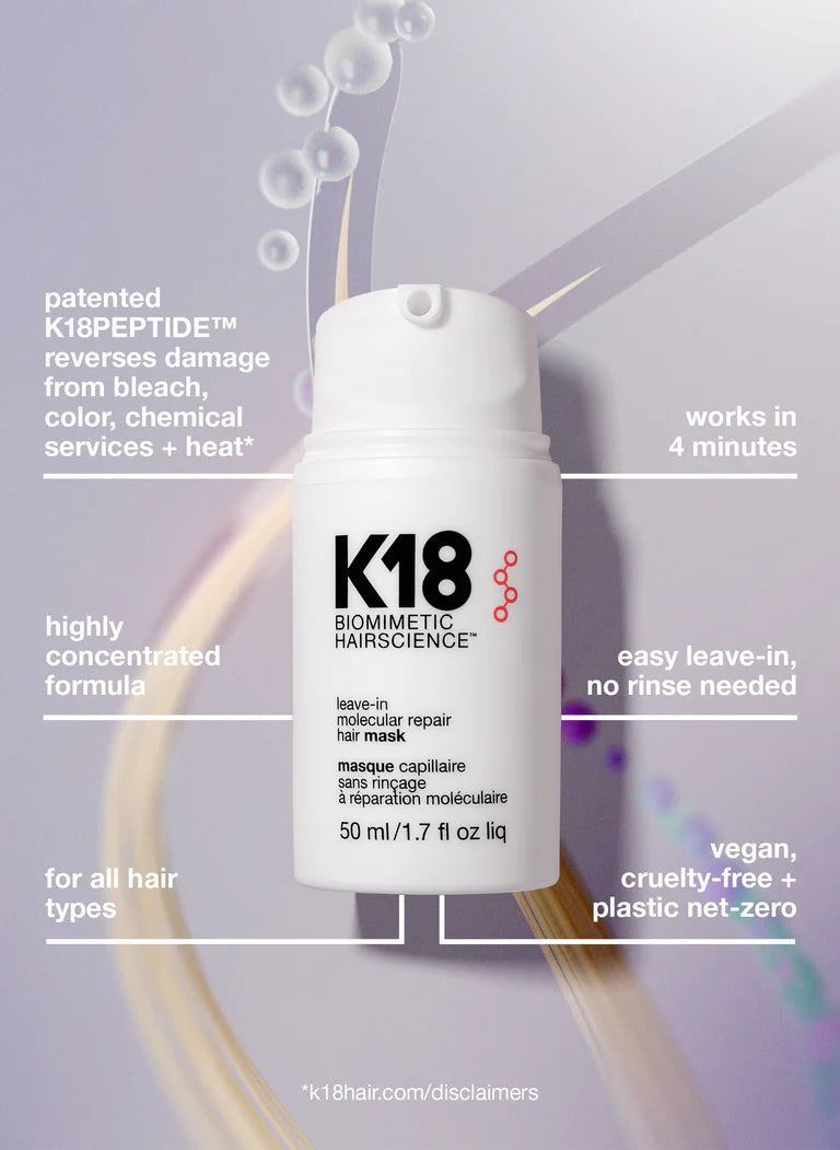 K18 Biomimetic Hairscience Leave-In Molecular Repair Hair Mask (1.7 oz)